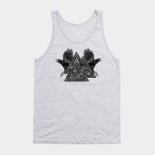 Valknut Symbol and Ravens Tank Top